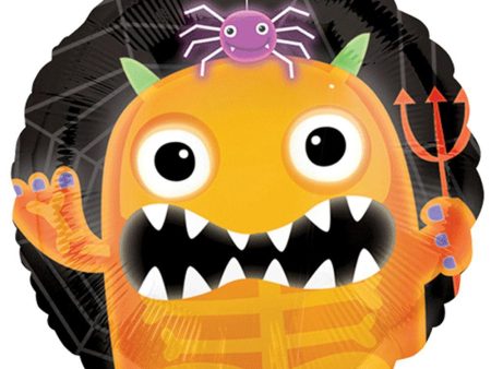 Boo Crew Orange Monster Foil Balloon 18in Online Sale