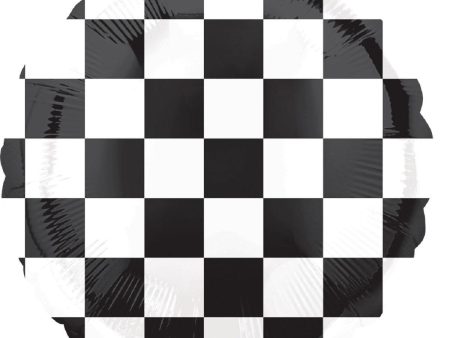 Checkerboard Balloon Foil Balloon 18in Supply