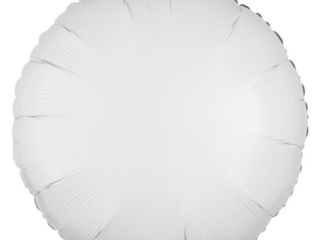 Opaque Metallic White Foil Balloon 18in Online Hot Sale