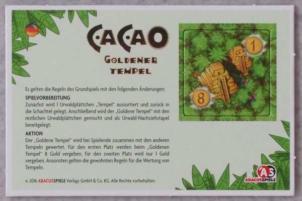 Cacao: Golden Temple (Import) For Cheap