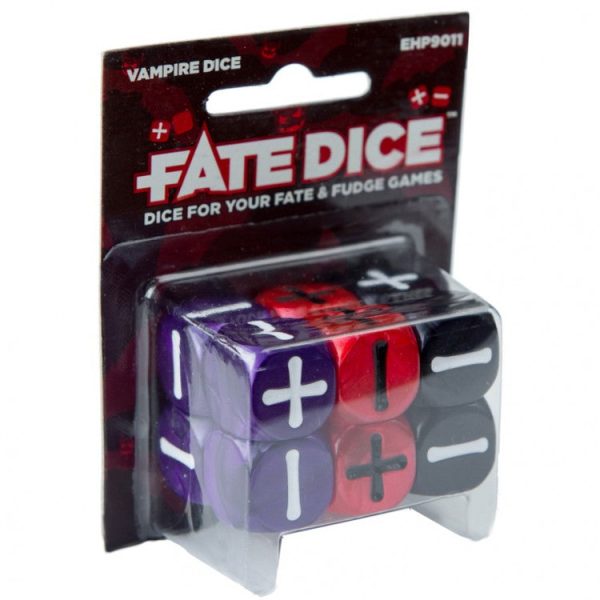 Fate Core Dice: Vampire Dice Fashion